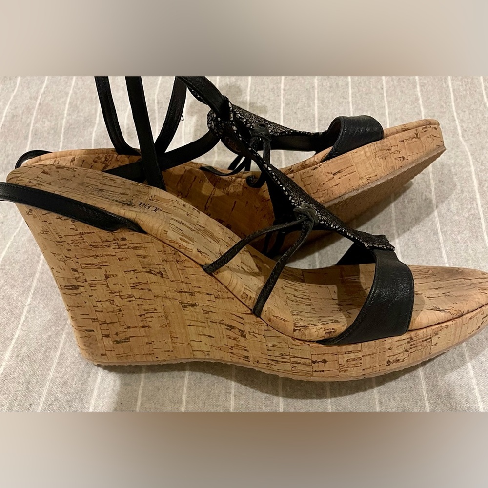Cordani cork heel sandals